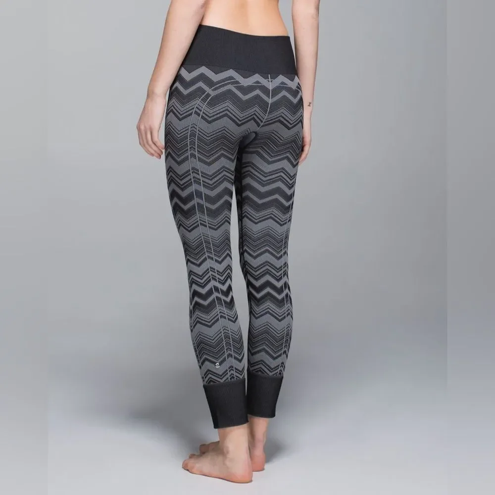 Lululemon Ebb To Street Pant Chevron Heathered Slate Leggings 6